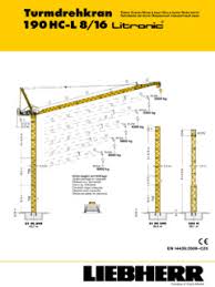 tower cranes liebherr specifications cranemarket