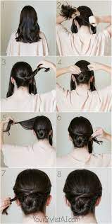 Easy Fancy Bun Tutorial Ysaj Hair Bun Tutorial Medium Hair Styles Easy Hair Updos