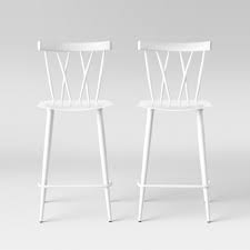Summer is almost gone but there's still time to save! Set Of 2 Becket Metal X Back Counter Height Barstool White Project 62 Target