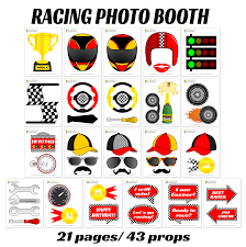 Birthday Photo Booth Props Png Printable Racing Photo Booth Props Racer Photo Props Photobooth Props Printable Photo Booth Photo Booth Props