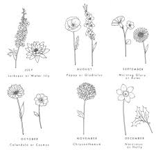 Maybe you would like to learn more about one of these? Personalised Birth Flower Art By Lara Vinck Designs Notonthehighstreet Com