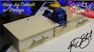 kreg jig cabinet w/ storage youtube