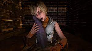 3d 3d (artwork) blonde hair brown eyes cheryl mason dead by  daylight female handjob heather mason human male manual monster oral  outerwear pale skin silent hill silent hill 3