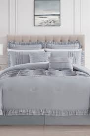 3d grey game player bedding set comforter cover duvet cover pillow case gamer. Chic Home Bedding Yvonna Pleated Details With Ruffled Flange Border King Comforter Set Grey 8 Piece Set Nordstrom Rack