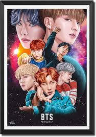 Ep 8 saw jin and suga having a candid conversation where they spoke about how grateful they are to be a part of bts. Buy Henwan Bts Band Poster Jin Suga J Hope Rm Jimin V Jung Kook Canvas Wall Art Picture Canvas Prints For Home Decoration Modern Living Room Art Bedroom Office Decor 12x18inchs 30x45cm 12x18 Inchs Online In Vietnam B0925q5jk3