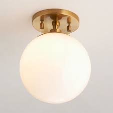 Minimalist Globe Ceiling Light 1 Light Globe Ceiling Light Ceiling Lights Semi Flush Ceiling Lights