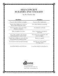 Build Your Child S Self Concept Or Tear It Down A Practical Parenting Handout From Love And Logic Pare Practical Parenting Love And Logic Parenting Skills