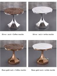 Square marble stainless steel rose gold coffee table #squaremarblerosegoldcoffeetable #stainlesssteelrosegoldtable. 60cm Classic Modern Marble Top Tea Table Reception T Shape Round Coffee Table Center Dining Table Stainless Steel Rack Coffee Tables Aliexpress