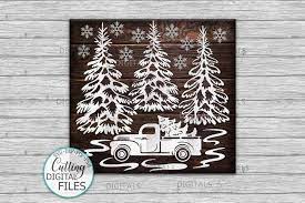 Download Christmas Truck With Tree Svg Winter Scene Svg File Etsy Christmas Signs Christmas Svg Tree Svg