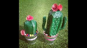Como le hago para que pueda sobrevivir?? Como Hacer Cactus Con Botellas De Plastico Youtube
