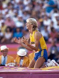 Jan niklas patrik sjöberg (born 5 january 1965 in gothenburg, västra götaland) is a former swedish high jumper and previous world record holder. Swedish High Jump Athlete Patrik Sjoberg Celebrates After Completing High Jump Olympic Hero Athlete