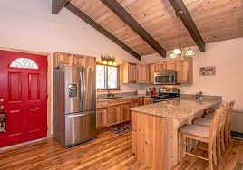 Get free shipping on qualified gray in stock kitchen cabinets or buy online pick up in store today in the kitchen department. What Flooring Goes With Hickory Cabinets Designing Idea