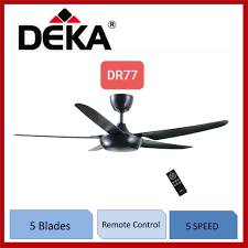 Replacing an existing fan switch, it offers four different fan speeds along with on/off control. Deka 5 Blade Ceiling Fan Remote Control With Timer Function Decorative Ceiling Fan F5 4p Shopee Malaysia