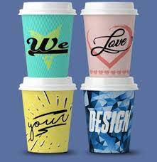 Most takeaway coffee cups are not recyclable because they're lined with plastic. Custom Printed Paper Cups Personalised For Your Brand