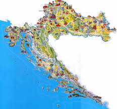 Compartir cualquier lugar, encuentra tu ubicación, el clima, la regla. Mapas Imprimidos De Croacia Con Posibilidad De Descargar