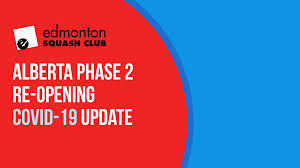 Alberta's chief medical officer of health dr. Alberta Covid 19 Phase 2 Update Edmontonsquashclub