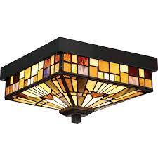 Traditional 12 inch flush mount ceiling light. Colourful Flush Fit Tiffany Ceiling Light For Indoor Or Outdoor Use