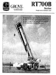 Grove Rt700 Series Specifications Cranemarket