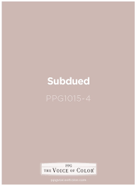 subdued ppg1015 4 voice of color ppg pittsburgh paints and ppg porter paints paint color inspiration glam paint color porter paint ppg porter paints paint color