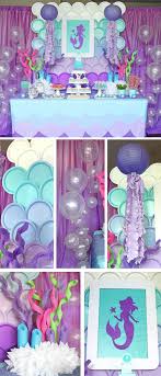Birthday Party Theme Ideas For Girls Mermaid Birthday Party Mermaid Birthday Party Decorations Mermaid Theme Birthday Sea Birthday Party