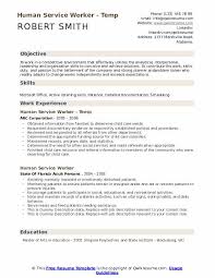 Human Service Worker Resume Samples Qwikresume
