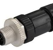 Amphenol Industrial Circular Connector, 12 Contacts, Cable, M12 Connector,  Plug, Male, IP67, M Series