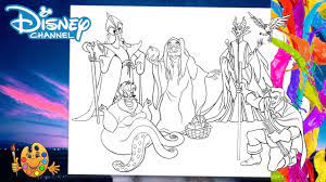 Select from 32494 printable coloring pages of cartoons animals nature bible and many more. Coloring Disney Villains Jafar Ursula Evil Queen Maleficent Gaston Coloring Book Pages Youtube