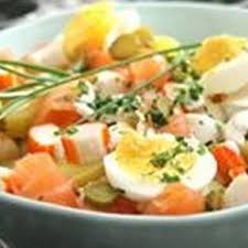 Salade De Pommes De Terre Au Saumon Fume Et Surimi Recette Recettes De Cuisine Salade Pomme De Terre Recette