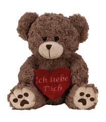 Ich liebe dich, so wie du mich, am abend und am morgen, noch war kein tag, wo du und ich nicht theilten uns're sorgen. Teddy Bar 25 Cm Mit Herz Ich Liebe Dich Grau Real De