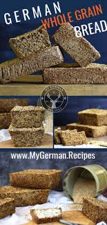 Dense, chewy, packed with nutrition and full of flavor, this german vollkornbrot is wonderful with your choice of butter, jam, nutella, cheese, or cold cuts. Wholegrain Bread Multigrain Bread Schwarzbrot My German Recipes Recipe Multigrain Bread Bread German Bread