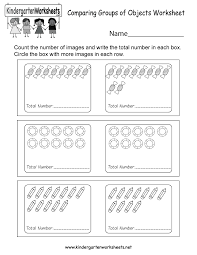 In This Free More Or Less Worksheet Kids Are Asked To Count Groups Of C Preschool Counting Worksheets Kindergarten Math Free Kindergarten Math Worksheets Free