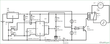 Simple Time Delay Circuit Using 555 Timer Circuit Diagram Circuit Electronics Circuit