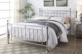 Cobham Chrome Metal Bed Frame Double King Size Queen Size Bed Frames Bed Frame Metal Beds