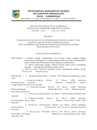 Contoh sk panitia pat tahun 2020 websiteedukasi com : Sk Posyandu Lansia