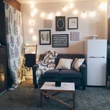 This zany decorating idea for the living room uses light effects to make the sofa sets look like neon dreams. 55 Rustic And Cute Dorm Room Decorating Ideas