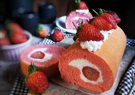 Resep Strawberry Japanese Roll Cake 4 Telur Oleh Diyah Kuntari Resep Kue Gulung Resep Kue Kue