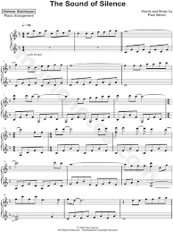 Dietmar Steinhauer The Sound Of Silence Sheet Music Piano Solo In D Minor Download Print Sheet Music Piano Music Easy Piano