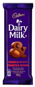 Cadbury Dairy Milk Fruit Nut Milk Chocolate Walmart Canada Cadbury Dairy Milk Cadbury Cadbury Dairy Milk Chocolate