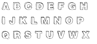 Berdasarkan garis dan bentuk geometris, font modern bersih, jelas, dan mudah dibaca; Baru 30 Gambar Huruf Keren 3d Arti Gambar