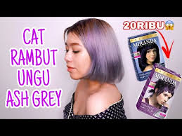 Sayangnya, banyak pria yang keliru dan berpikir ketika jangan takut untuk mencoba warna rambut ash blonde yang terang. Cat Rambut Sendiri Pakai Miranda Ungu Ash Grey Youtube