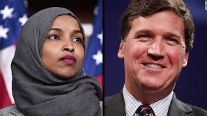 Tucker Carlson blasts Rep. Ilhan Omar, and she calls him a 'racist fool'