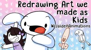 Maybe you would like to learn more about one of these? Redrawing Art We Made As Kids W Jaidenanimations Youtube