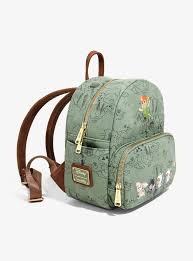Loungefly Disney Peter Pan Chibi Map Mini Backpack Boxlunch Exclusive Mini Backpack Loungefly Disney Backpacks