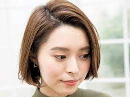 即 小顔 アカ抜け 前下がりショート ショートボブ 18の見本 美的 com 前髪なし ボブ 髪型 ボブ ショートボブ 前髪