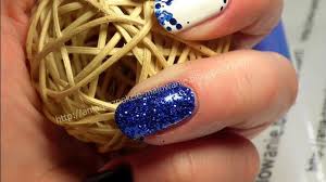 Wzorki Na Paznocie Nail Art Niebieski Lakier Cda