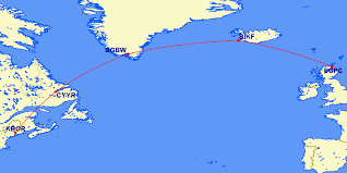 atlantic ferry flight routes