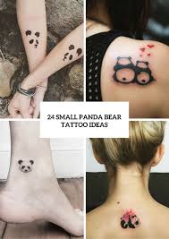 They are symbols of a friendship, so you can boldly make matching tattoos with your best friend or boyfriend. 24 Small Panda Bear Tattoo Ideas For Girls Styleoholic