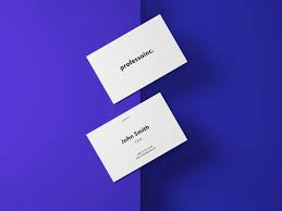 A beautiful business card mockup with natural elements in the background. Business Card Mockup Psd File Free Download Vol1 On Behance