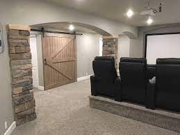 Maybe you would like to learn more about one of these? Home Theatre Barn Door Rustic Home Theater Orange County By Wcf Millshop Houzz