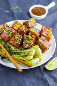 Soy Brown Sugar Glazed Pan Fried Tofu Spice The Plate Recipe Tofu Recipes Healthy Fried Tofu Pan Fried Tofu